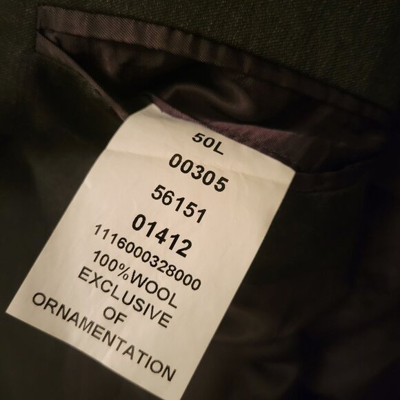 Jos A Bank Wool Blazer Jacket 50L Egypt Business Twee Academia Preppy Charcoal G - Picture 4 of 9
